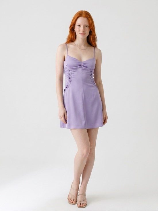 Urban Outfitters Dresses & Skirts - Urban Outfitters Lavender Satin Mini Dress Size SP New With Tags